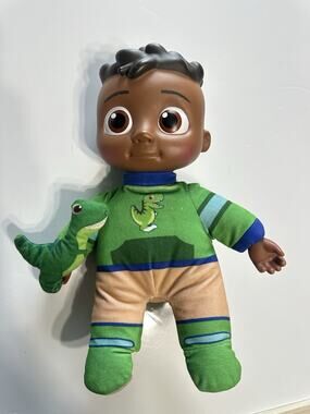 CoComelon Cody Dino Plush Doll Green Dinosaur Outfit Toy 8 Inch
